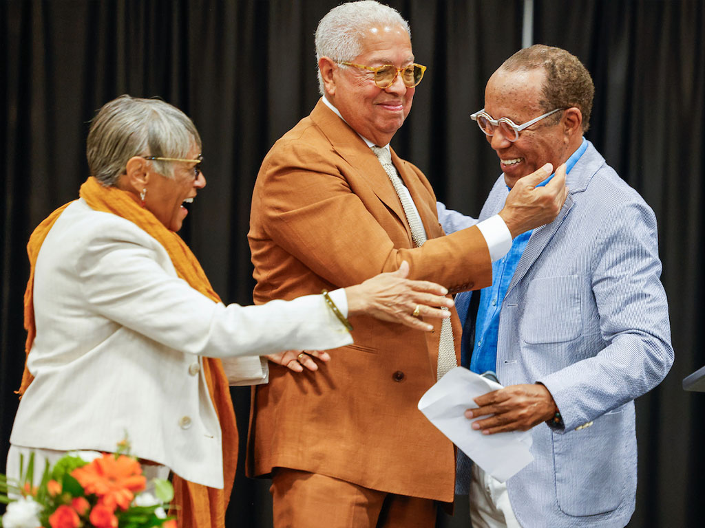 The Kinseys with their BFF Nicholas Walker