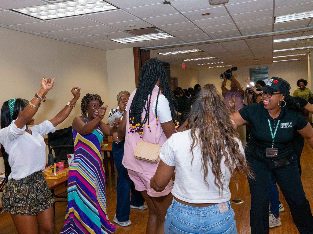 Everyone enjoys a quick dance party