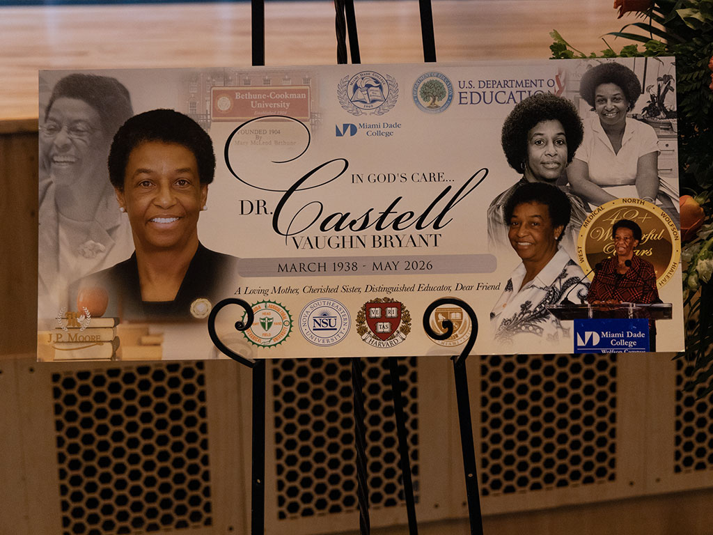 A generational collage of Dr. Castell Vaughn Bryant, former interim president of FAMU.