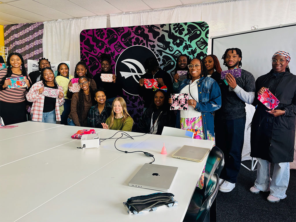 FAMU students showcase their creativity while participating in a hands-on cultural experience during their study abroad journey in Cape Town, South Africa. The activity offered students another opportunity to engage with South African culture through art, design and shared experiences. *(Photo courtesy of Orville Jackson)*