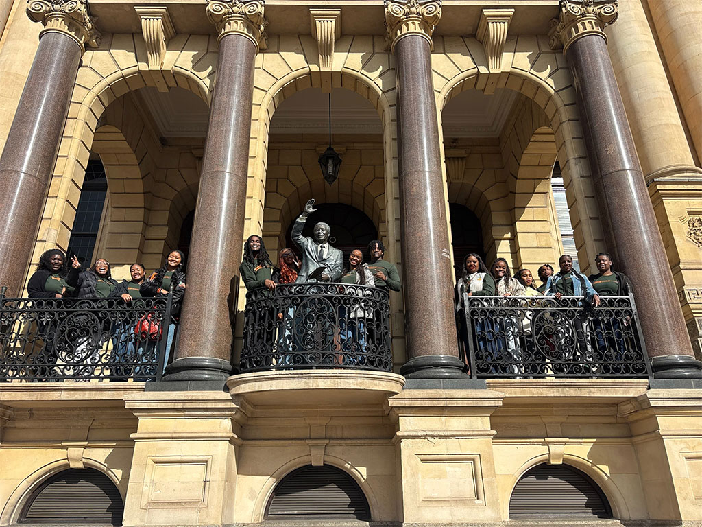 Florida A&M University students explore Cape Town, South Africa, during a study abroad experience that combined cultural immersion, global learning and firsthand exposure to the country’s rich history. (Photo courtesy of Ariana Santana)