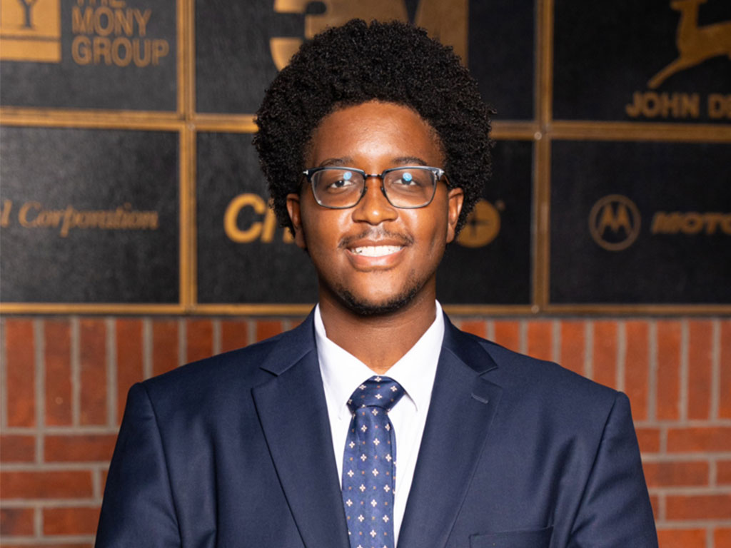 Chandler Destra, a second-year economics student at Florida A&M University, credits School of Business and Industry faculty mentorship with helping shape his professional development and creating opportunities to pursue his interests in finance and investing. Photo courtesy of Chandler Destra.