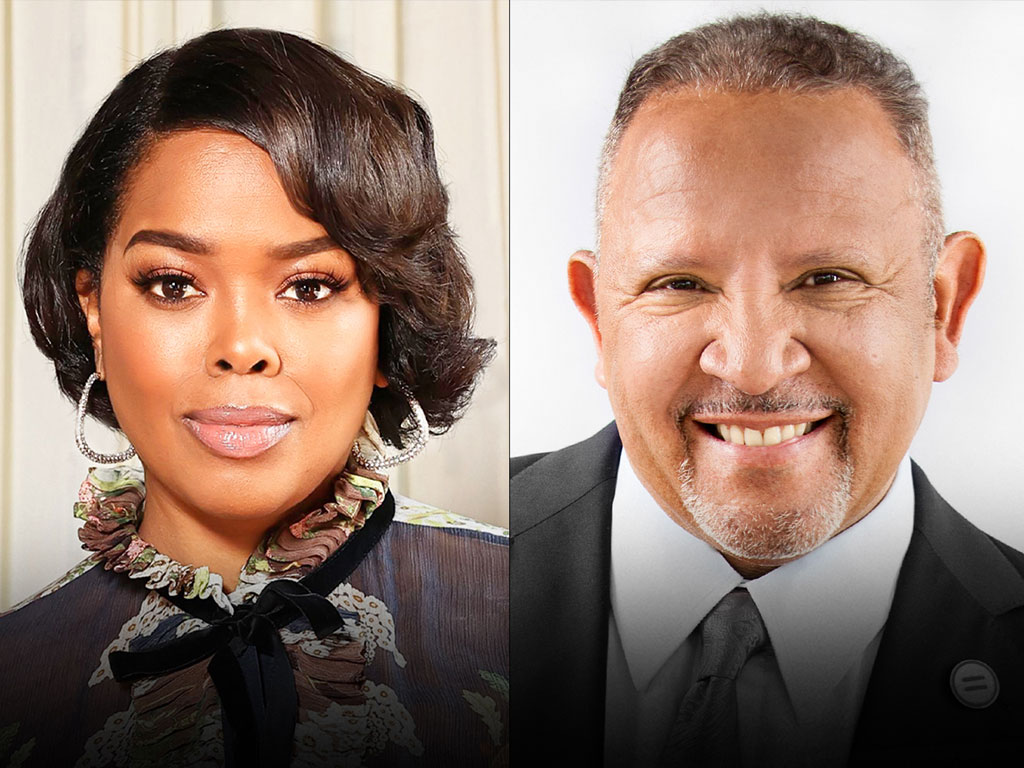 Malinda Williams, actress, author and founder of the Arise And Shine Foundation, Inc.; and Marc H. Morial, president and CEO of the National Urban League