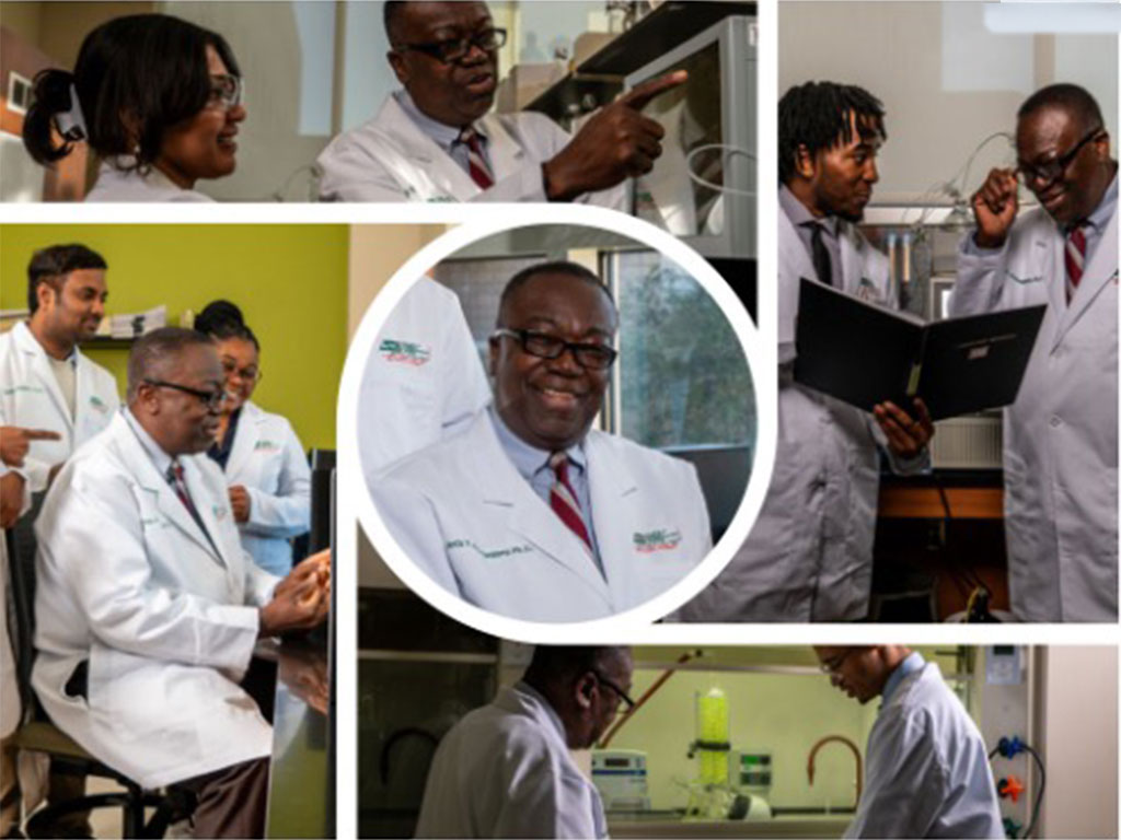 Photo collage of Interim Dean Seth Y. Ablordeppey, Ph.D. 