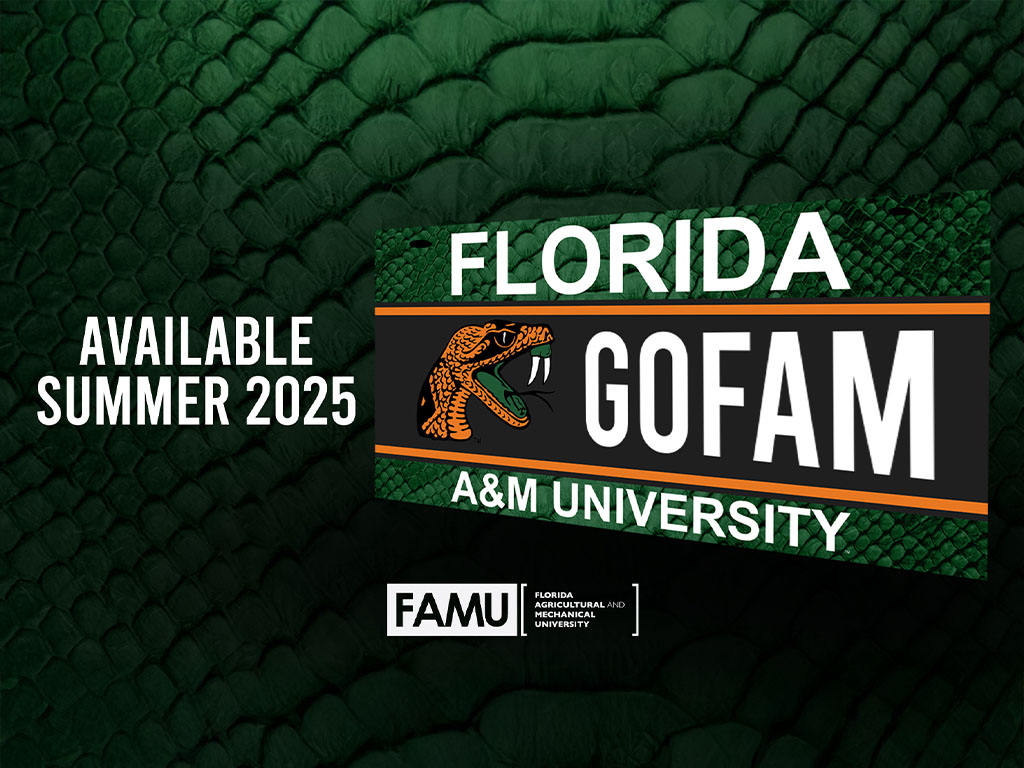 Florida A&M University Launches New Florida Rattler License Tag - Available Summer 2025