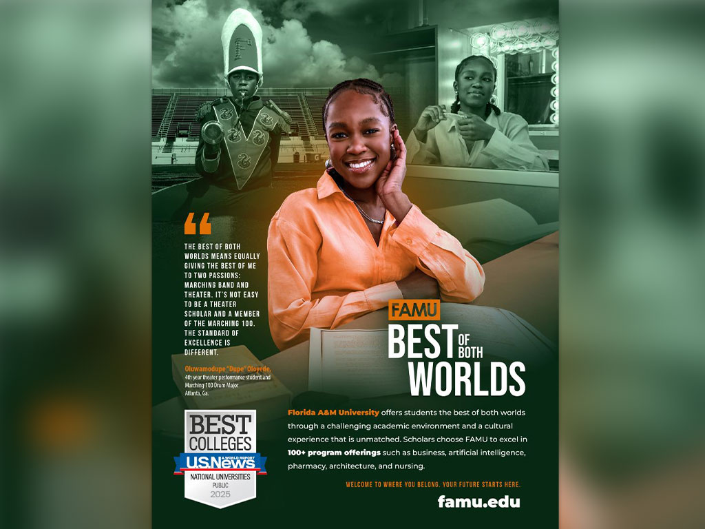 Best of Both Worlds print campaign flyer