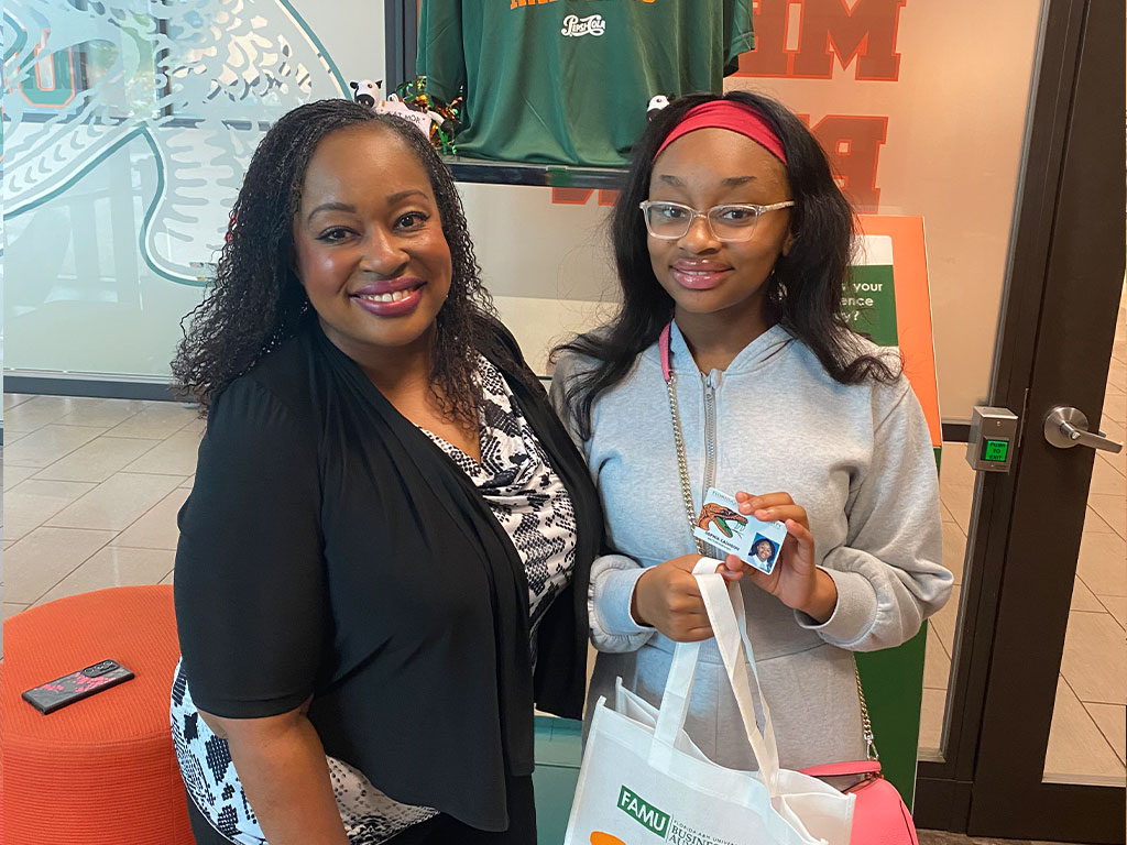 Rica Calhoun and her daughter