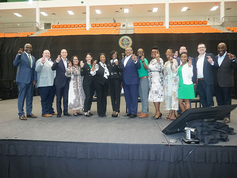 JP Morgan Chase and FAMU Administrators led FAMU strategic planning meeting. 