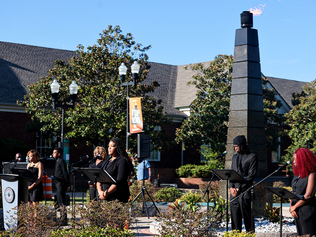 “FAMU Essential Theatre performs a special reading in honor of Founders Day.”