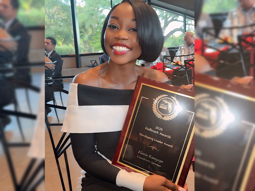 FAMU alumna Flavia Kanyago poses with her 2026 Developing Leader Award