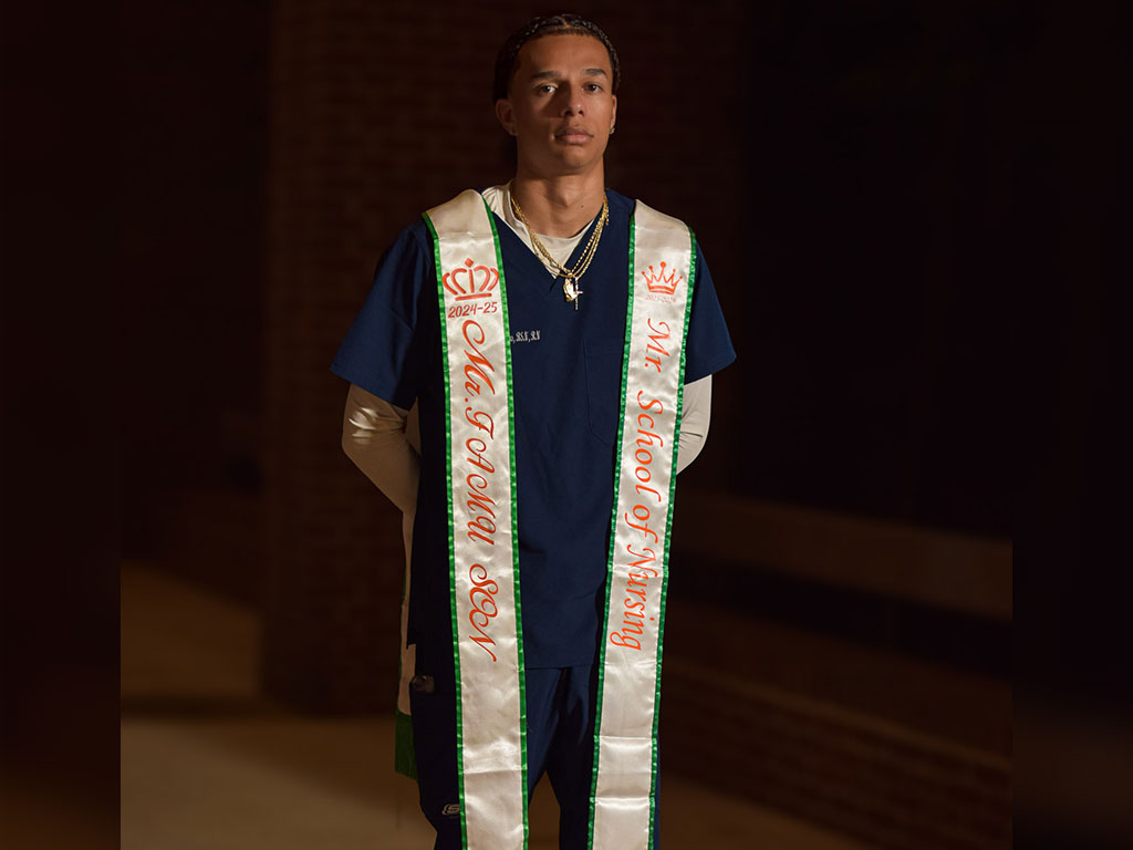 Jackson Hopkins served with pride as Mr. School of Nursing, representing leadership, excellence and a deep commitment to uplifting his peers while pursuing his passion for health care at Florida A&M University. (Photo Courtesy: Jackson Hopkins)