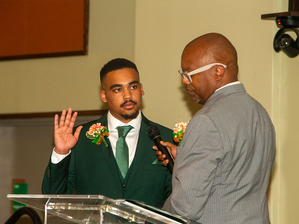 Jaylen Butler sworn in as Chief Justice