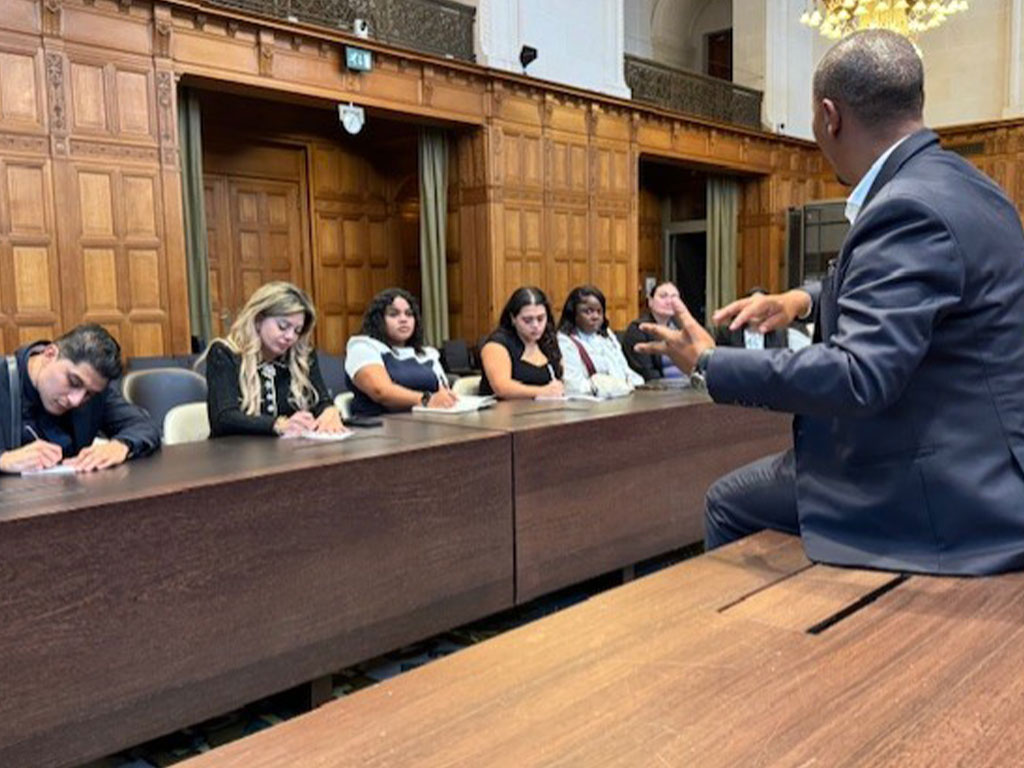FAMU College of Law students traveled to the Hague, Netherlands, for an intensive program of global legal engagement, academic excellence and cultural immersio