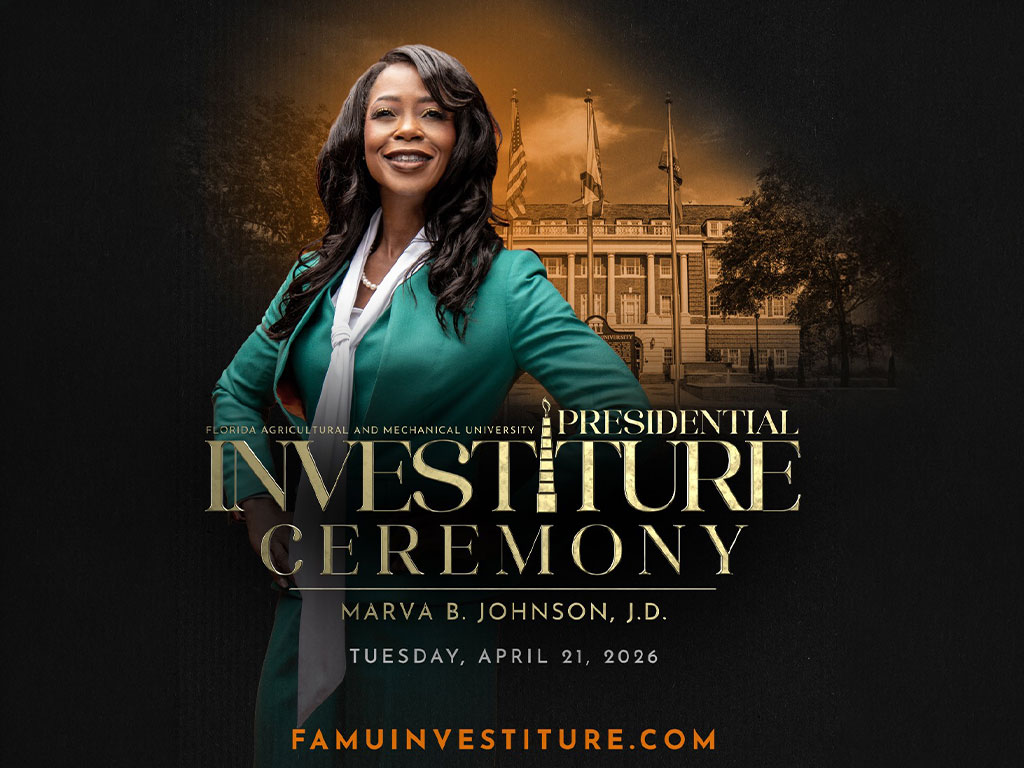 President Marva Johnson's investiture display