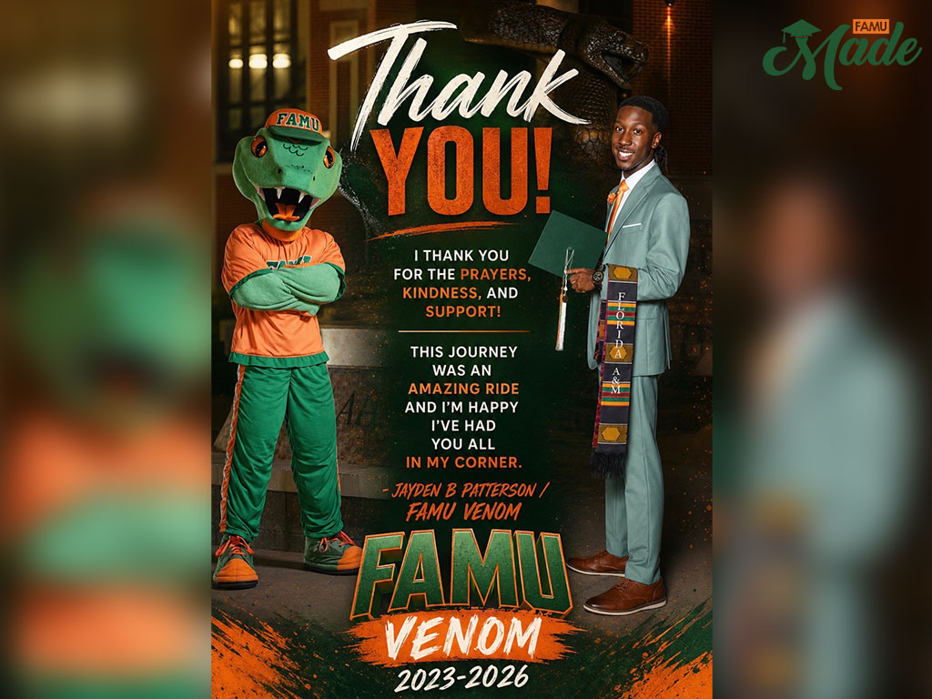 FAMU Made: Behind Venom, Jayden Patterson was, seen by Thousands. Known by Few.