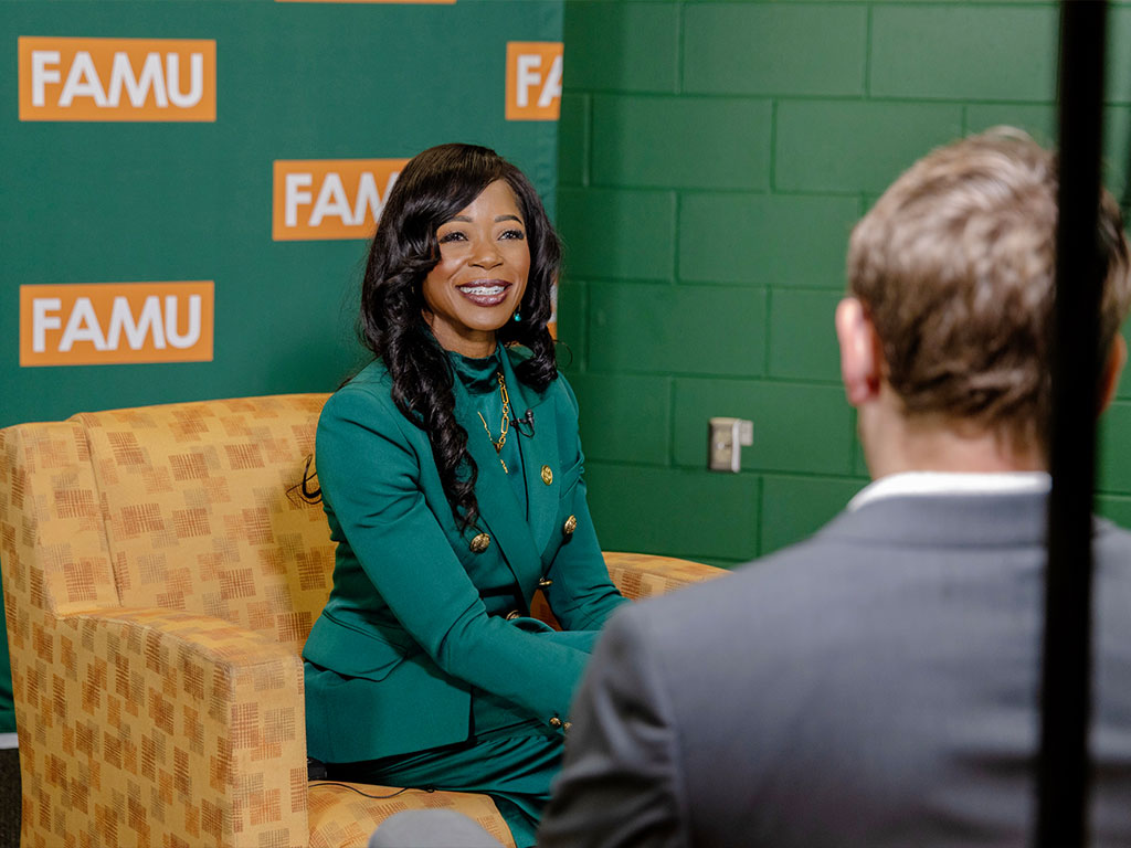 President Marva B. Johnson, J.D., sits down with Matt Hoffman of WCTV to discuss her first 100 days at FAMU, including her accomplishments, changes and challenges.
