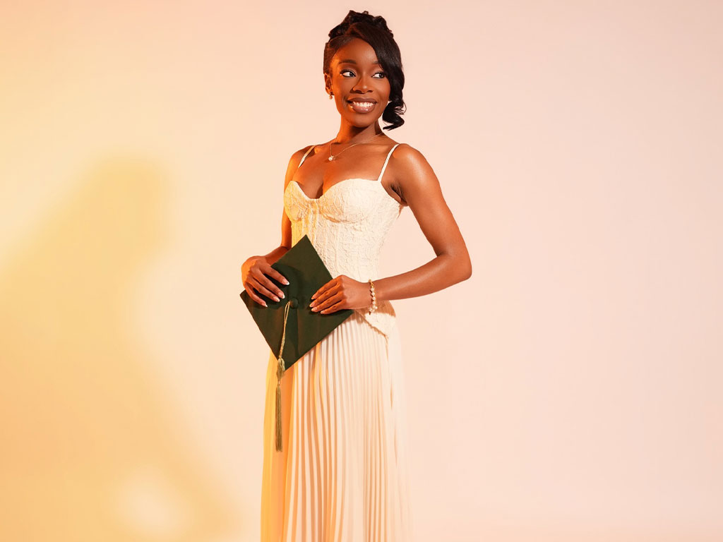 With grace, determination and purpose, Kyla Mays prepares to step into her next chapter as a Florida A&M University alumni