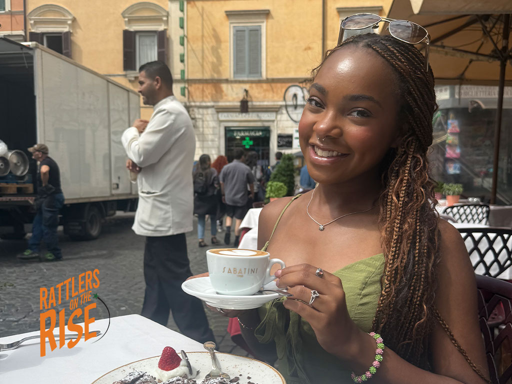 Loryn May former SGA President in Rome