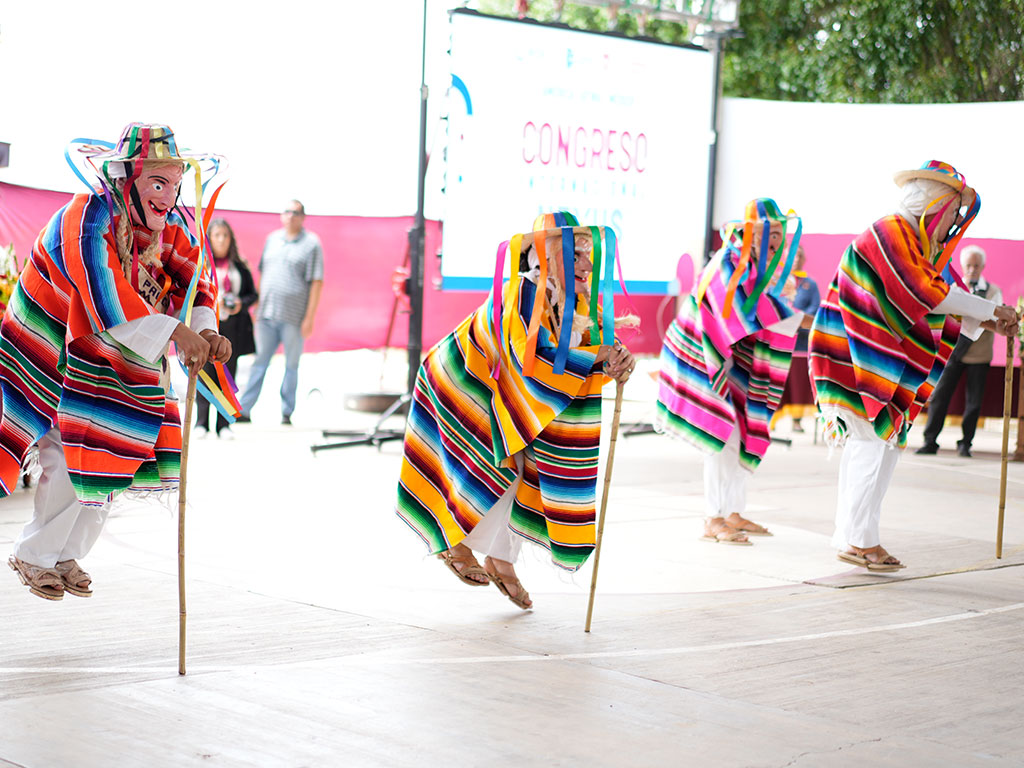 Traditional performers showcase the culture of Michoacán during the 2026 EnergyWaterFoodClimateNexus International Summit in Ciudad Hidalgo, Mexico. Cultural experiences were woven throughout the international gathering, complementing conversations around science, sustainability and the communities at the center of environmental solutions.