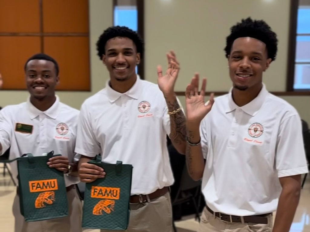 FAMU student leaders attending MMH event