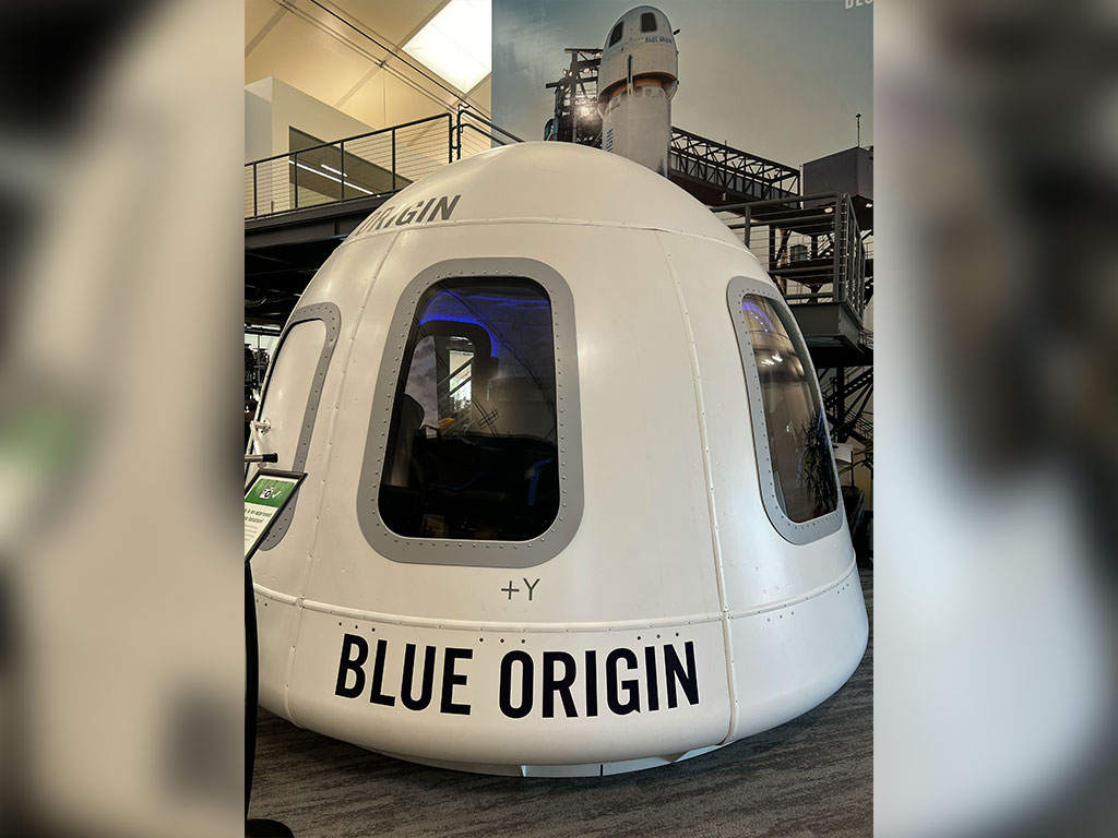 Blue Origin, one of NASA's commercial lunar delivery partners, is hosting Florida A&M University student Wade Solomon during his Summer 2026 internship through NASA's CLPS NextGEN Internship Program. Photo courtesy Wade Solomon.