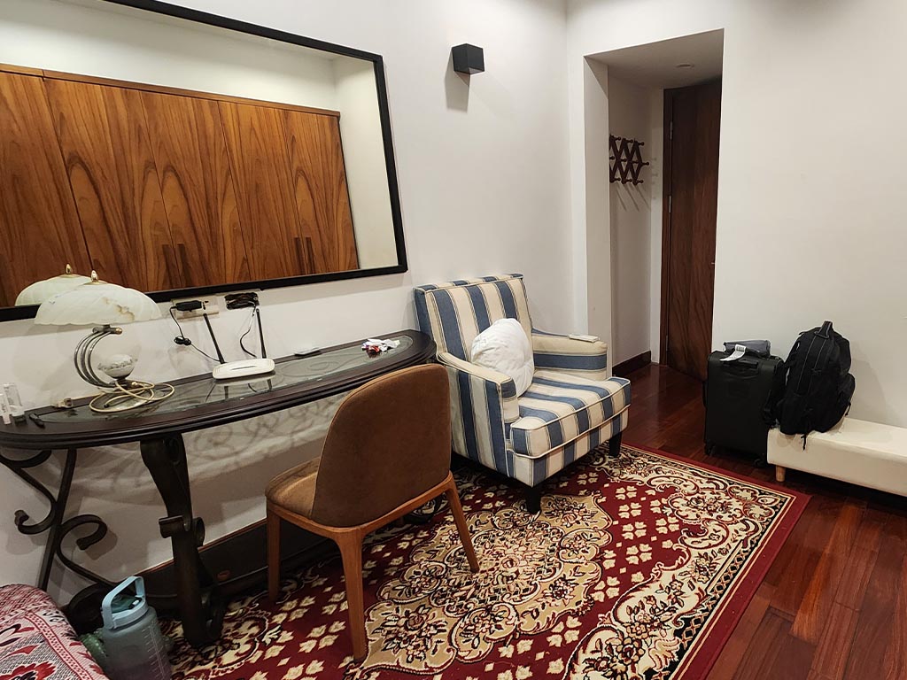 Ashley Saddler Jr.'s room in his host family's home