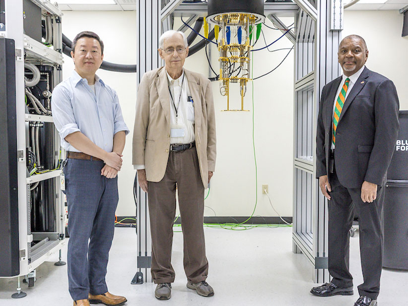 Three FAMU administrators changing the temperature at FAMU-FSU College of Engineering