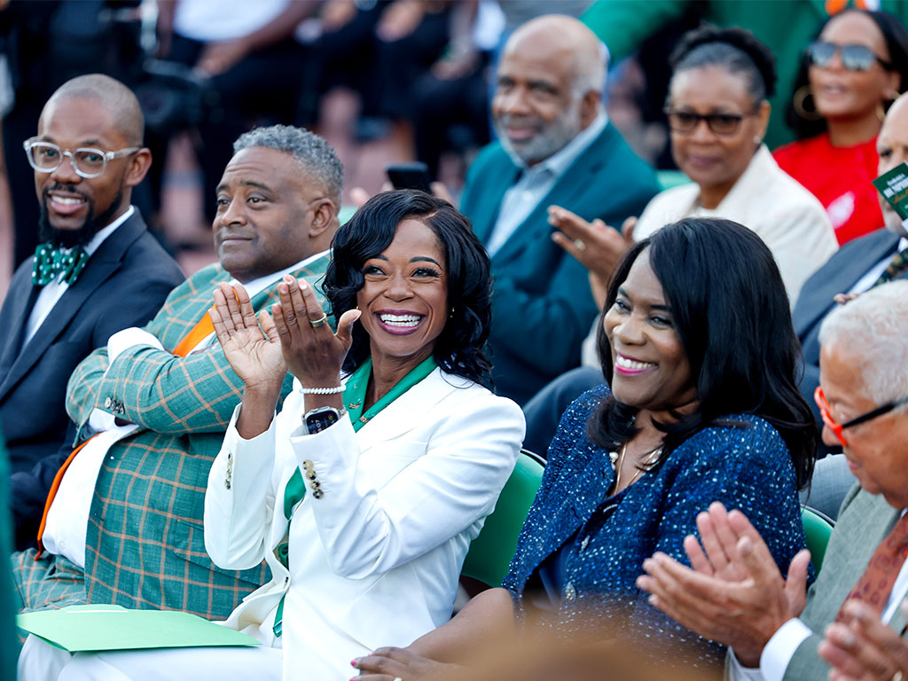 President Marva Johnson celebrates this moment of those who paved the way before her. 