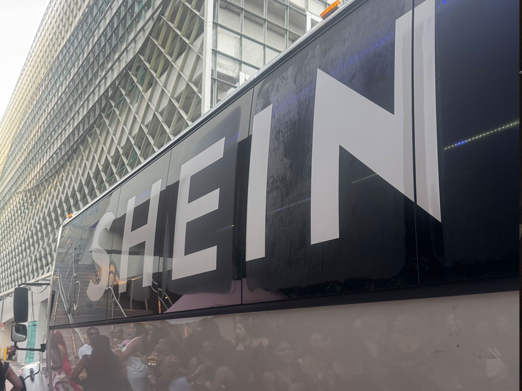 A SHEIN branded stretch limo