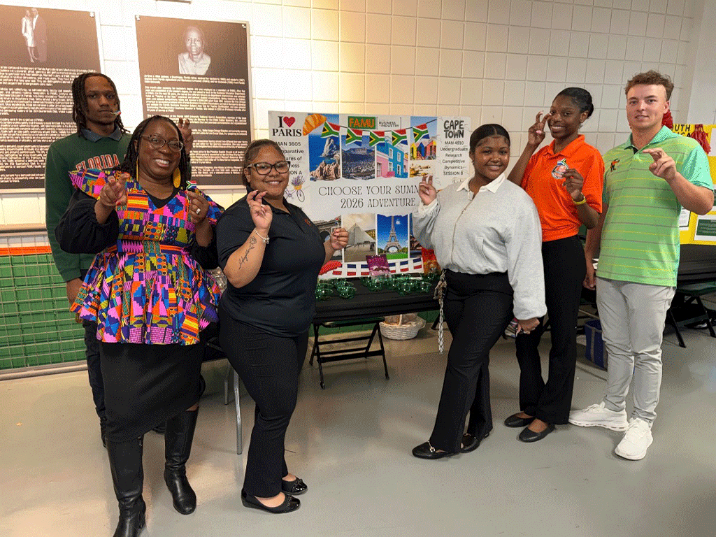 Students and Administrators at the Study Abroad Fair