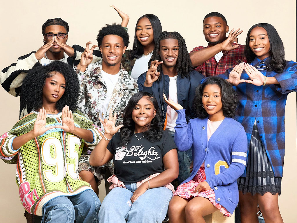 Entrepreneurs representing HBCUs across the country pose during the filming of REVOLT's "Bet on Black: Visions to Ventures" Season 5. Among them were Florida A&M University students Jayden Sparkman and Khari Jackson, whose businesses were featured on the award-winning television series. Photo courtesy Khari Jackson