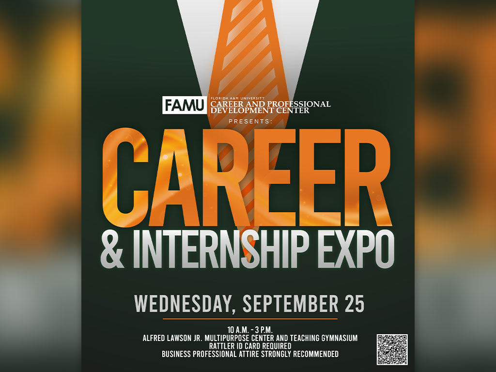Career expo flyer showcasing expo info