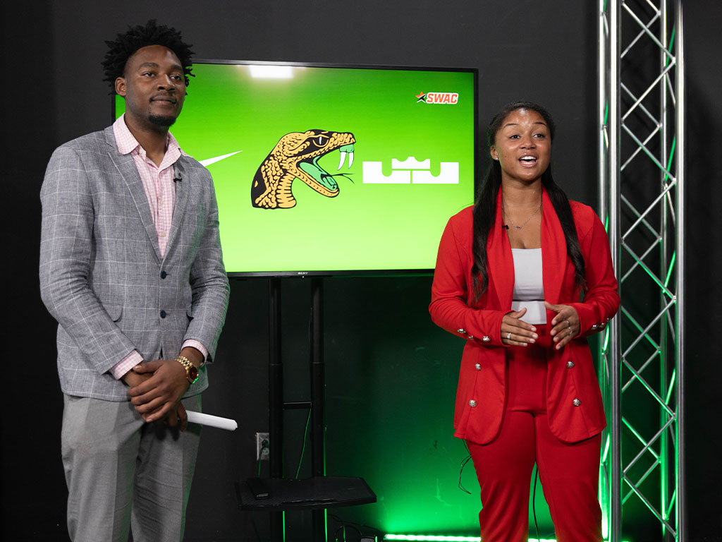 Two FAMU Journalism Students Hosting Broadcast