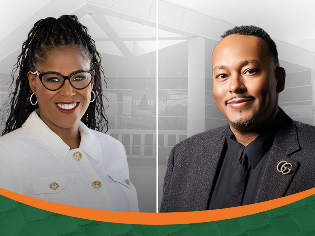 TIAA President and CEO Thasunda Brown Duckett and FAMU Alumnus Omar Goff, End-to-End Commercial Leader for Head & Shoulders, North America