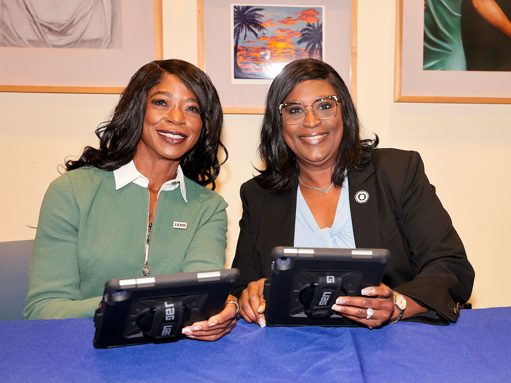 President Johnson and President Williams