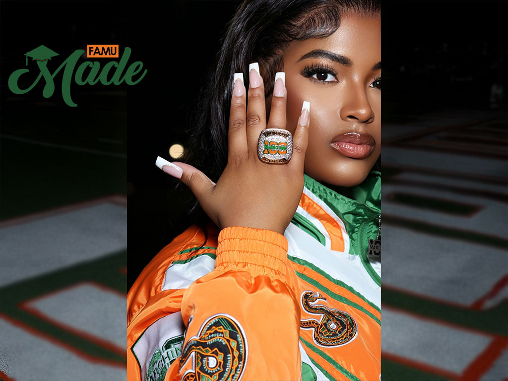 Environmental Science Major and Marching 100 Section Leader Selena McCrear