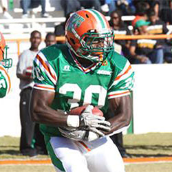 Philip Sylvester was a standout academic engineering student at FAMU-FSU College of Engineering at the same time he was making historic contributions to the FAMU Football team during the 2000s. He’s being inducted into the FAMU Football Hall of Fame (2025) as recognition of his greatness as a player. (Courtesy Vaughn Wilson)